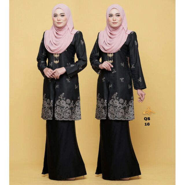  BAJU  KURUNG  MODEN  LACE PRINTED KAIN LEMBUT  KURUNG  QASHA 