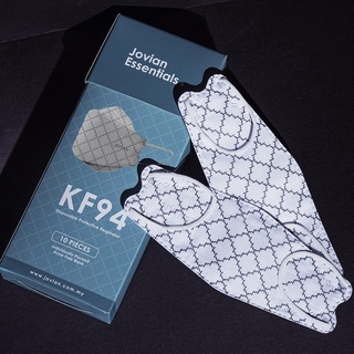 Image of Jovian Disposable KF94 Monogram Mask - White