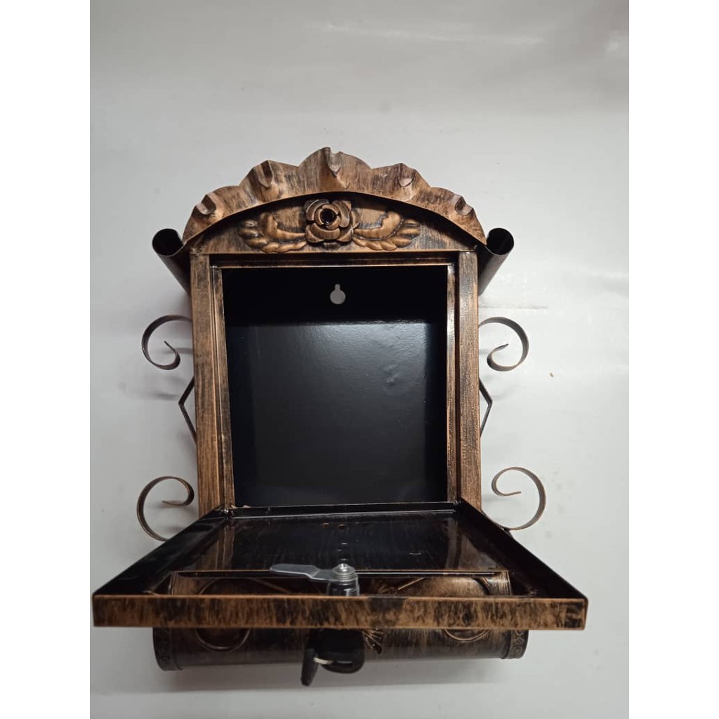 Antique Lockable Mailbox / Peti Surat | Shopee Malaysia