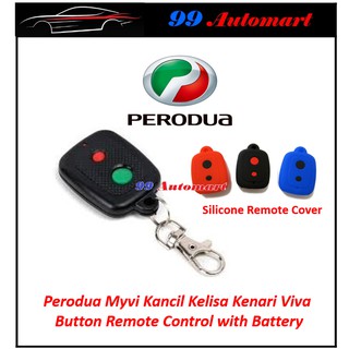 Perodua Myvi Kancil Kelisa Kenari Viva alarm remote control duplicator silicone cover Red Blue Black