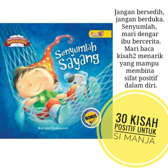 ( 30 kisah ) Bacakan Saya Satu Cerita : Senyumlah Sayang - Bedtime Story /  Buku Kanak kanak