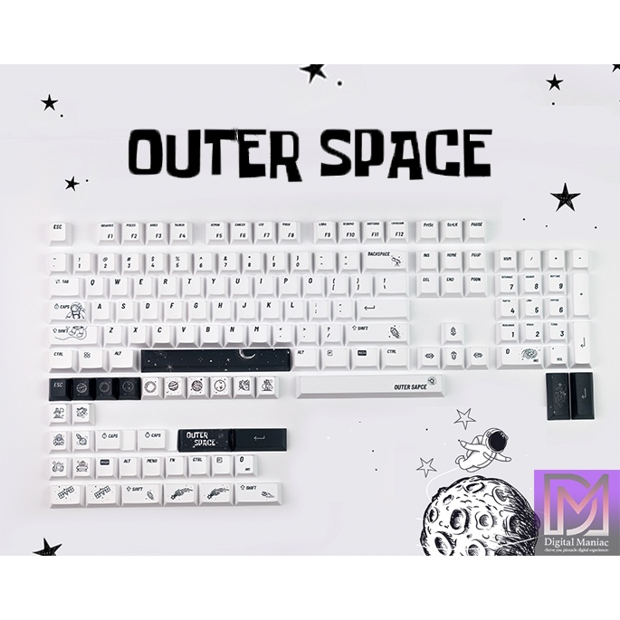 Free Shipping Pbt Outer Space Keycap 128pcs Cherry Keycaps Fit All Layout Keyboard Mechanical Keyboard Heat Sublimated Shopee Malaysia