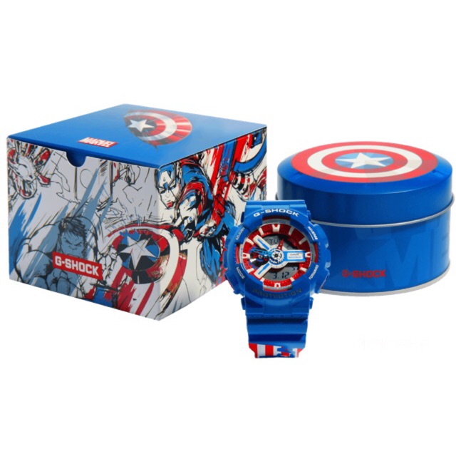 g shock captain america