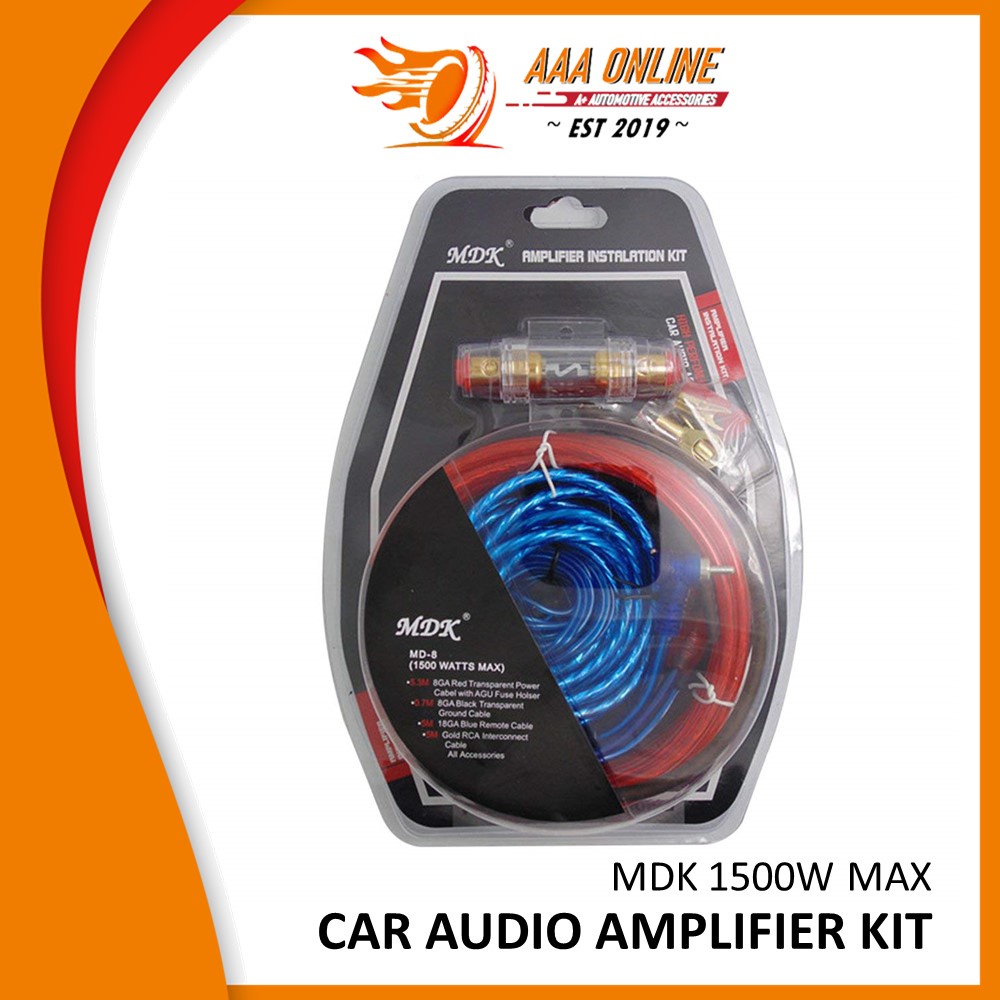 Car Audio Installation Kit Amplified Subwoofer Speaker Amp
