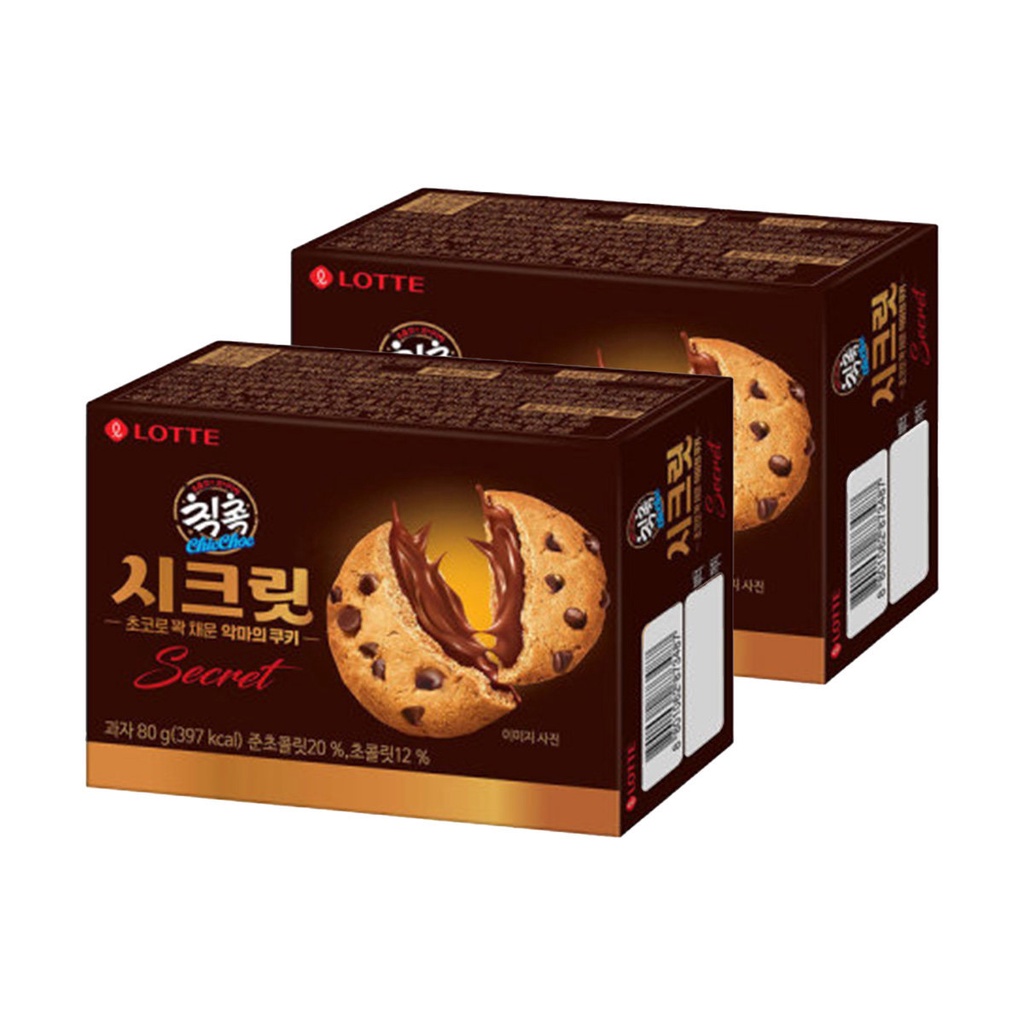 Korea Lotte Secret Choco Chips Cookies ChicChoc