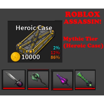 ROBLOX ASSASSIN! Mythic Tier From Heroic Case (Super Cheap!!) | Shopee ...