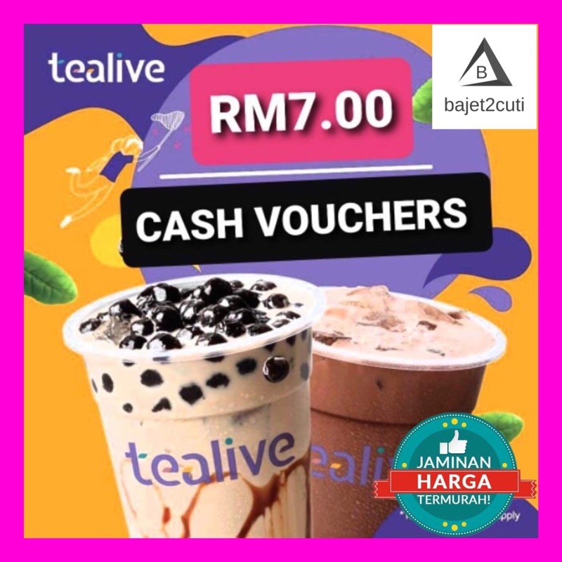 [PROMO 2022] Tealive RM7 E-Voucher | Shopee Malaysia