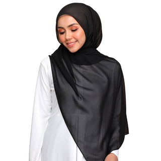 Shawl Plain Kahwin Nikah Tunang Off white Shawl Putih shawl hitam Heavy ...