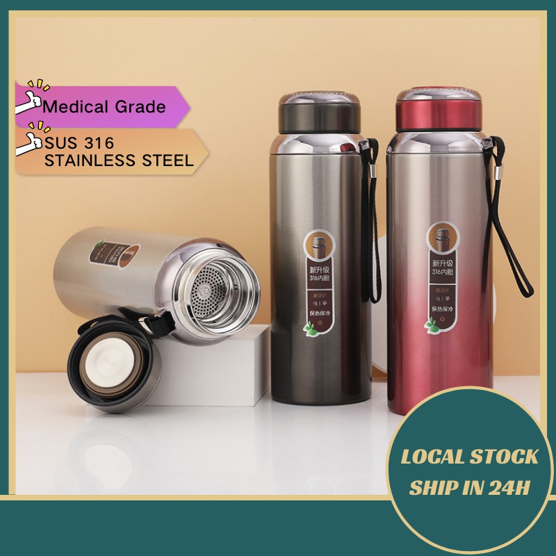 Sport Bottle Thermos Stainless Steel Vacuum Flask Keep Warm Thermal