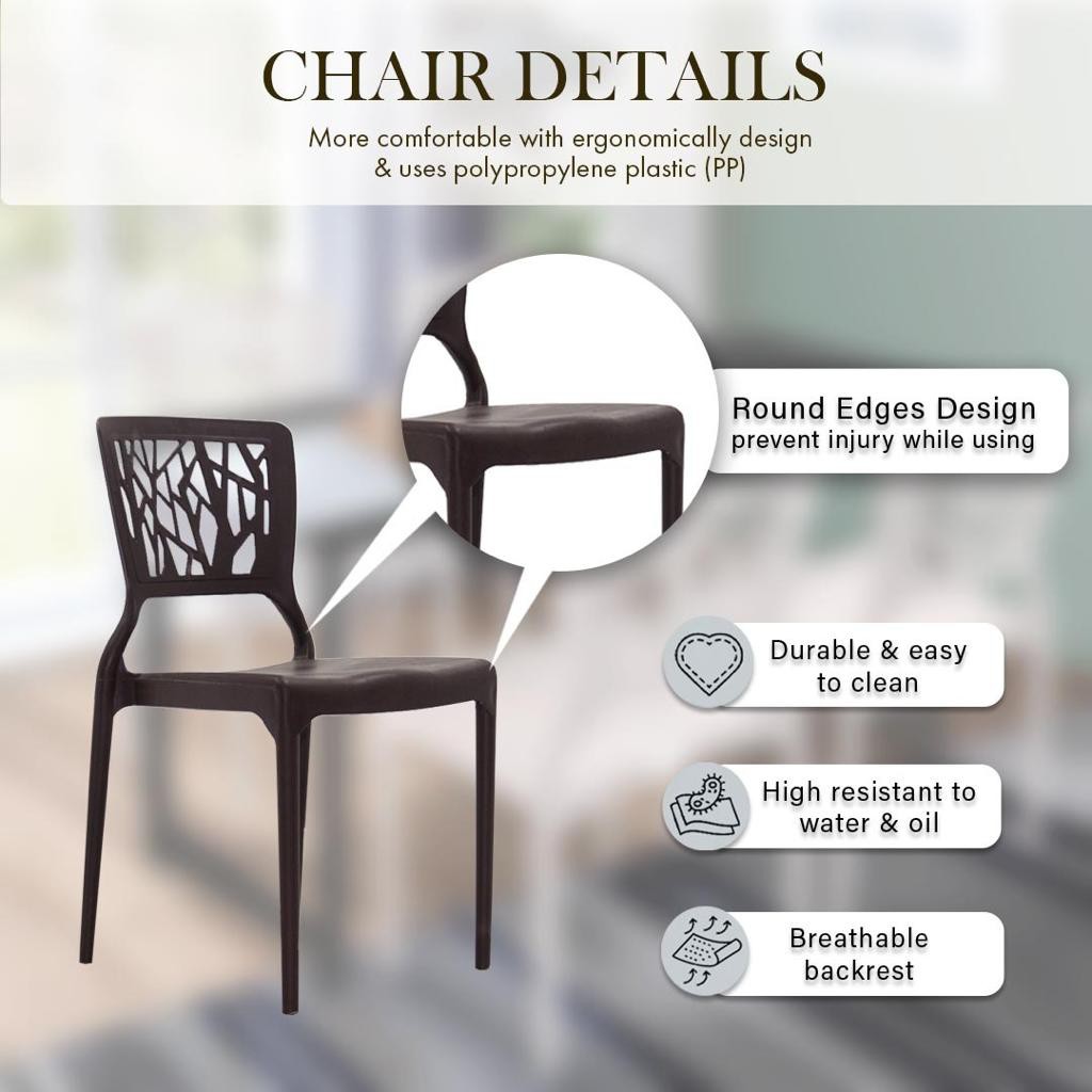 FINSSO: [120x60] Contemporary Dining Table Black Steel with 4 White 3V HIVE Dining Chair