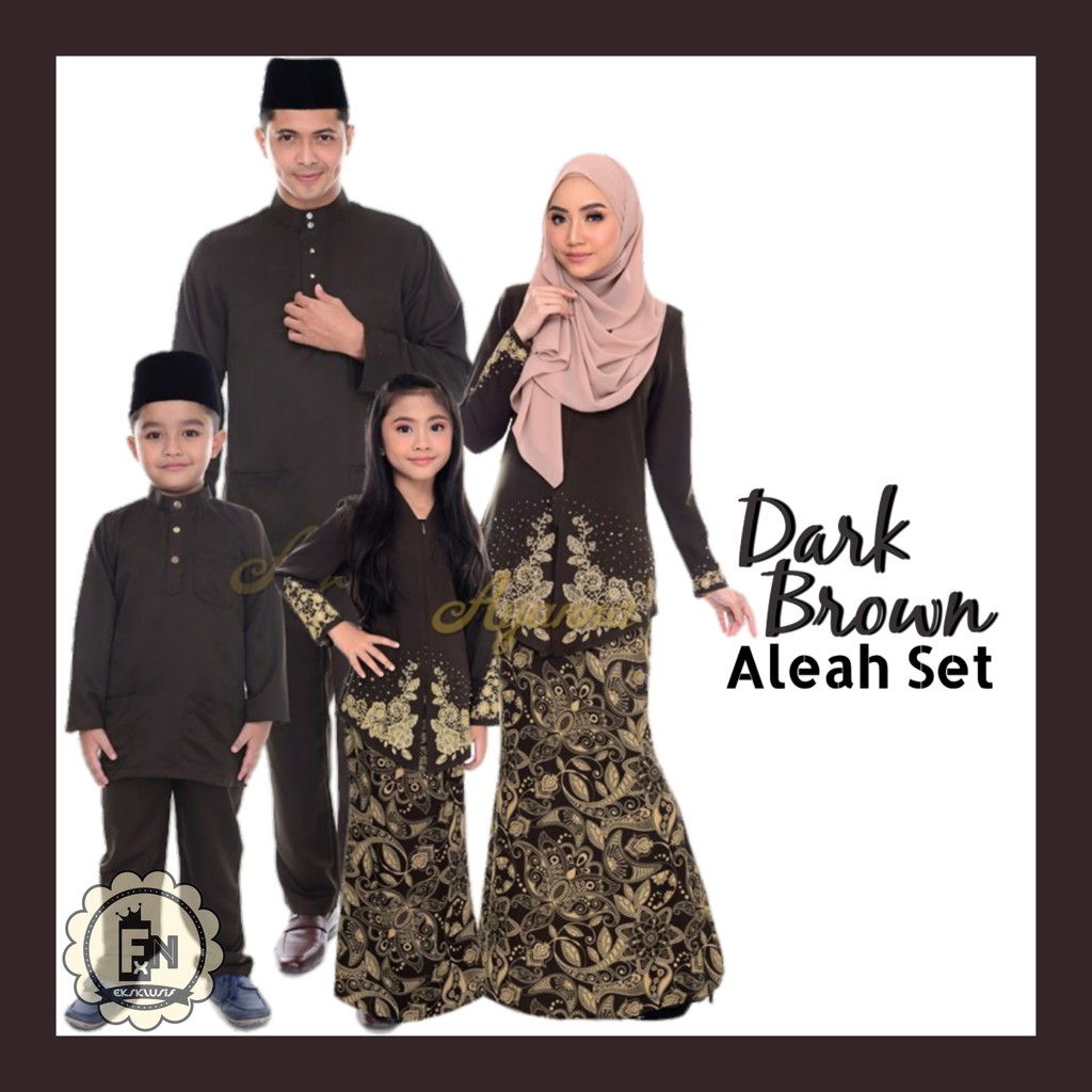 SET COMBO SEDONDON FAMILY AYANNA BAJU MELAYU & KURUNG RAYA ...