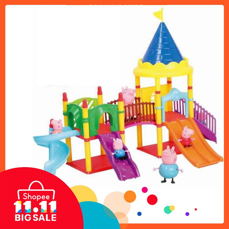 peppa pig playground toy set