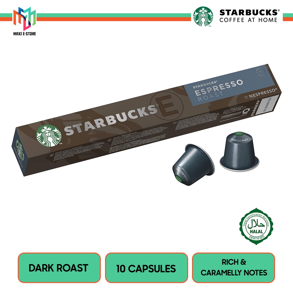 Starbucks Espresso Roast Dark Roast Coffee for Capsule Coffee Machine