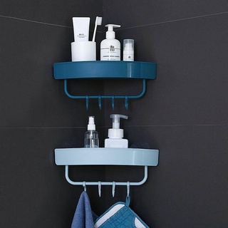 Modern Glass Corner Holder Rectangle Shelf Wall Mounted Bathroom Shower  e` ❀ 