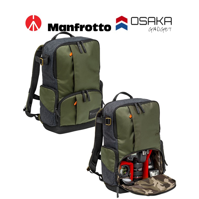 manfrotto street camera and laptop backpack