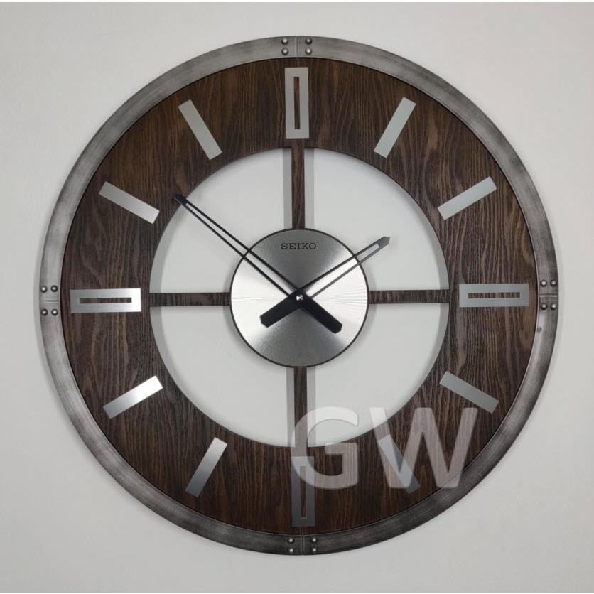 100% ORIGINAL SEIKO Big Large Wooden 60cm Analogue Wall Clock QXA782  (QXA782K) [Jam Dinding Besar] | Shopee Malaysia