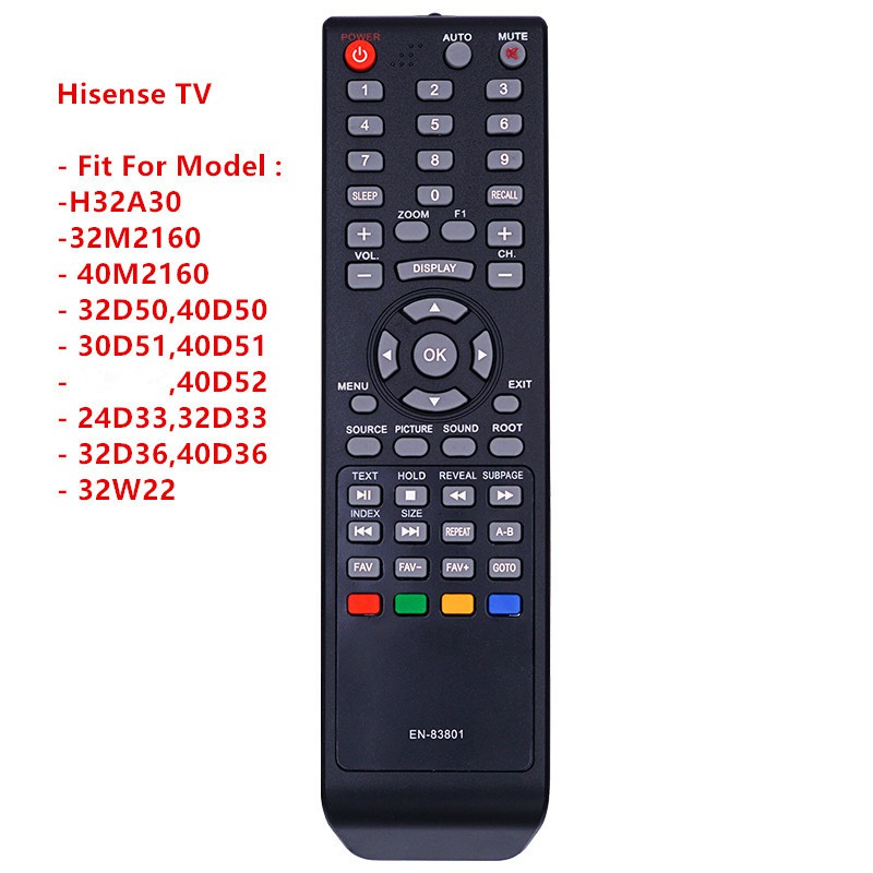 Hisense En 83801 New Original Lcd Led Tv Hdtv Remote Control