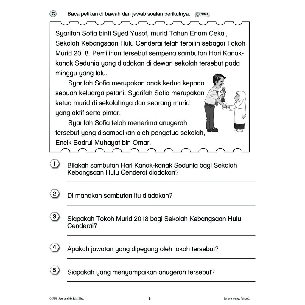 Buku Rampaian KSSR Semakan Bahasa Melayu Tahun 2 (Latihan Topikal 