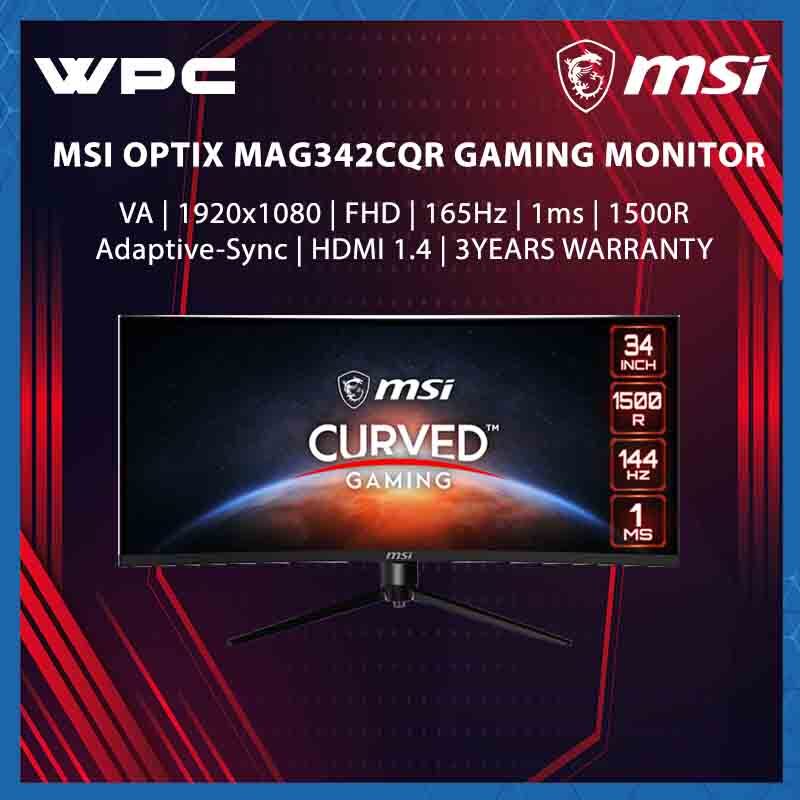 MSI OPTIX MAG CQR UWQHD Hz Ms VA HDMI DP RGB CURVED GAMING MONITOR