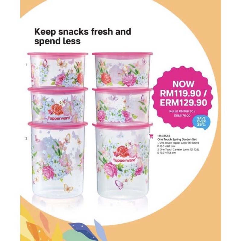 Tupperware One Touch Spring Garden