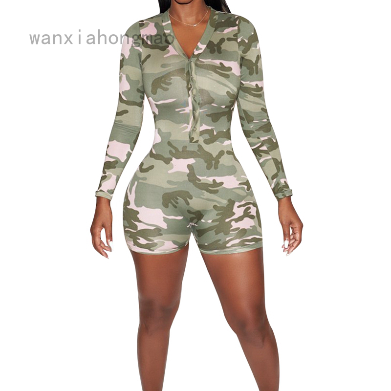 camouflage romper shorts