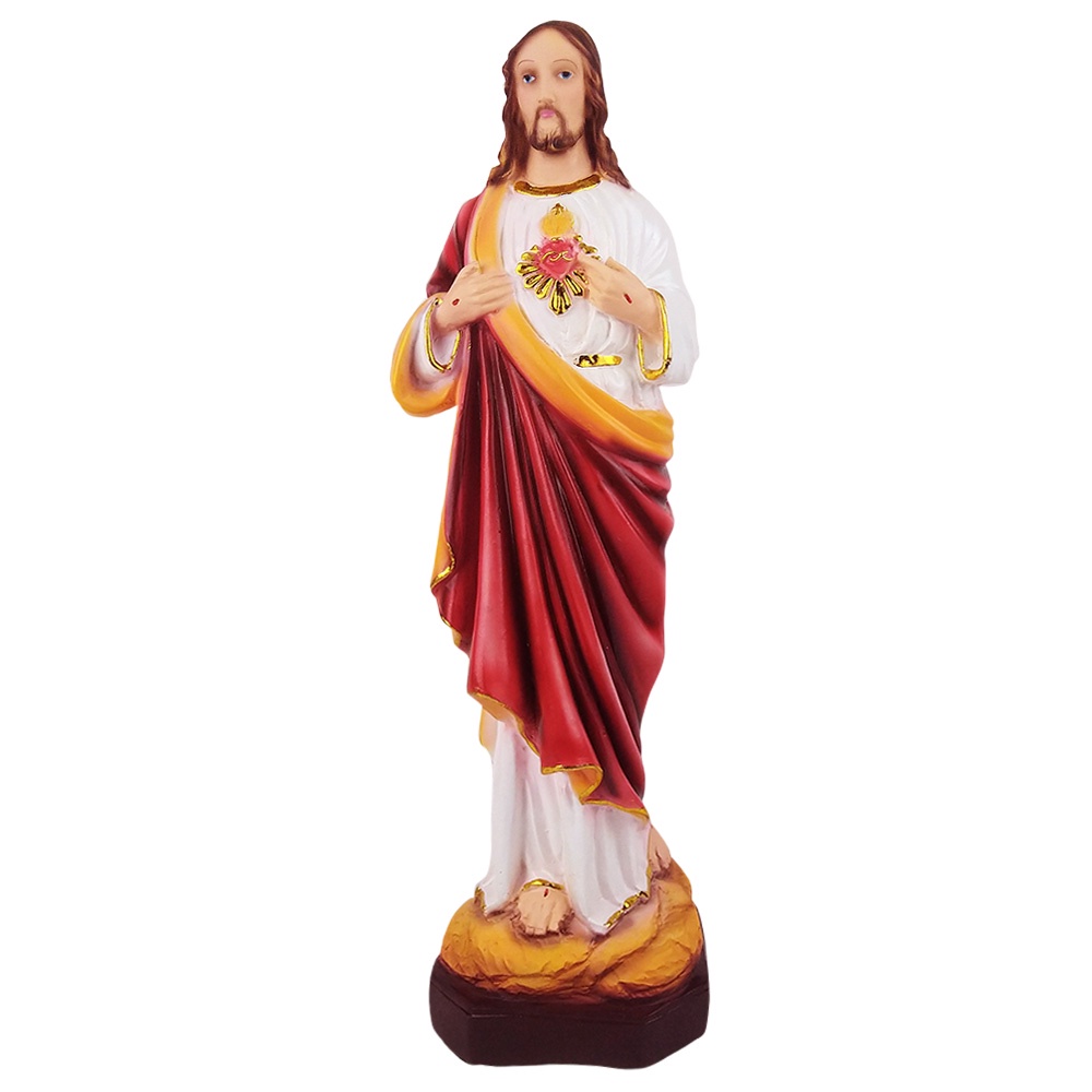 Spiritual Statue Of Jesus Sacred Heart 40cm Fiberglass Statue