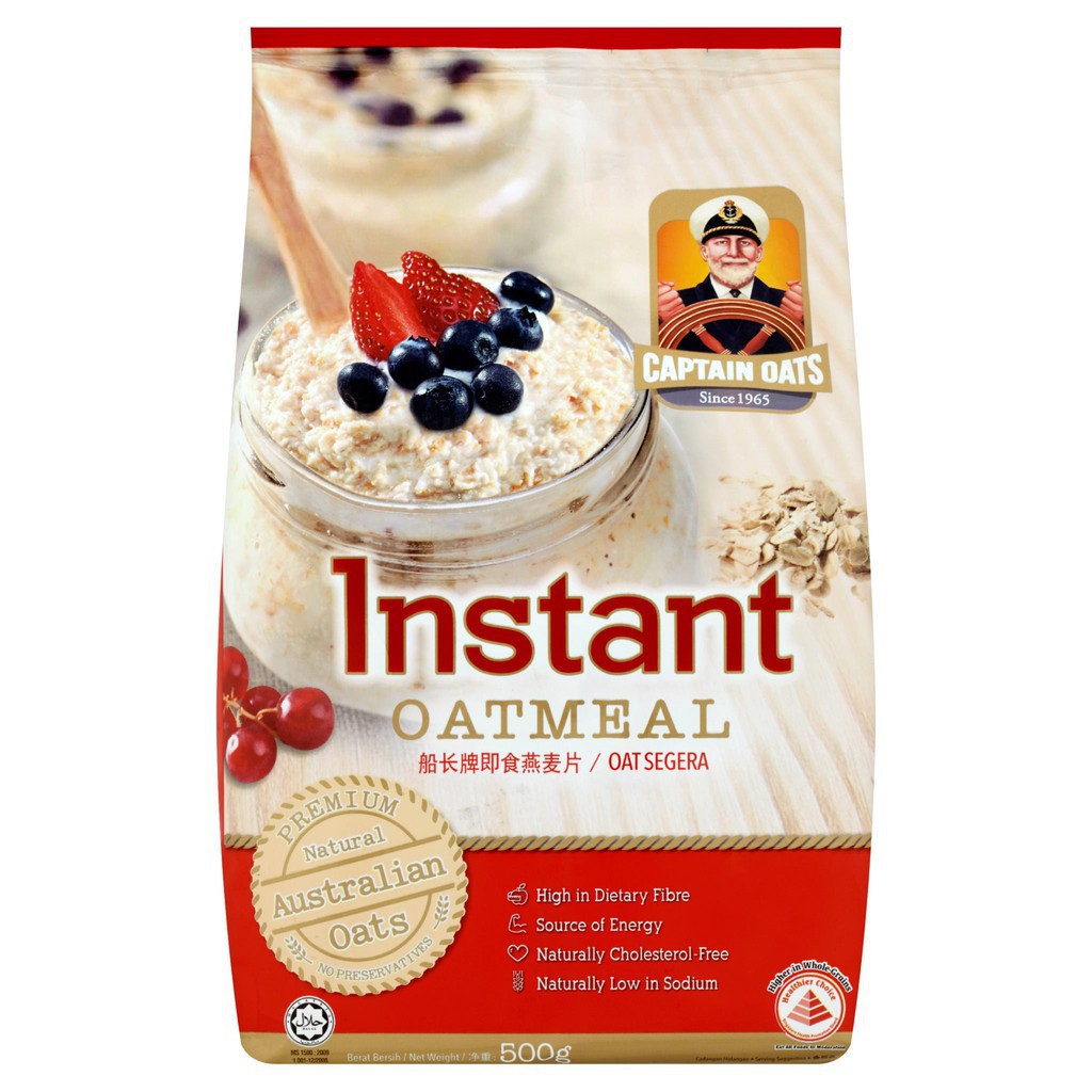 Fsc Captain Oats Instant Oatmeal 800gm Shopee Malaysia