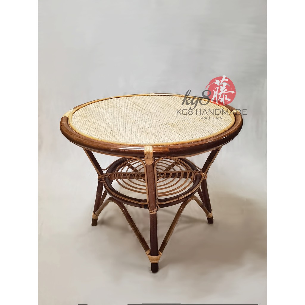Kg8 Rattan 26" Round Rattan Table (Semambu Rattan) Shopee Malaysia