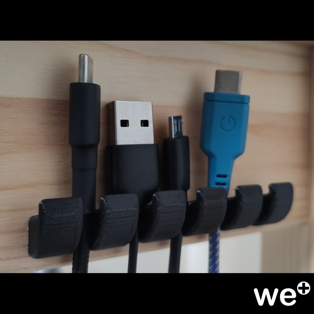 3D Print DIY USB Charging Cable Management Wire Hook Organizer Holder  Hanger | Shopee Malaysia