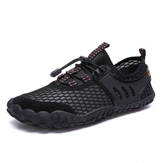 men mesh breathable non slip water friendly large size hiking sneakers