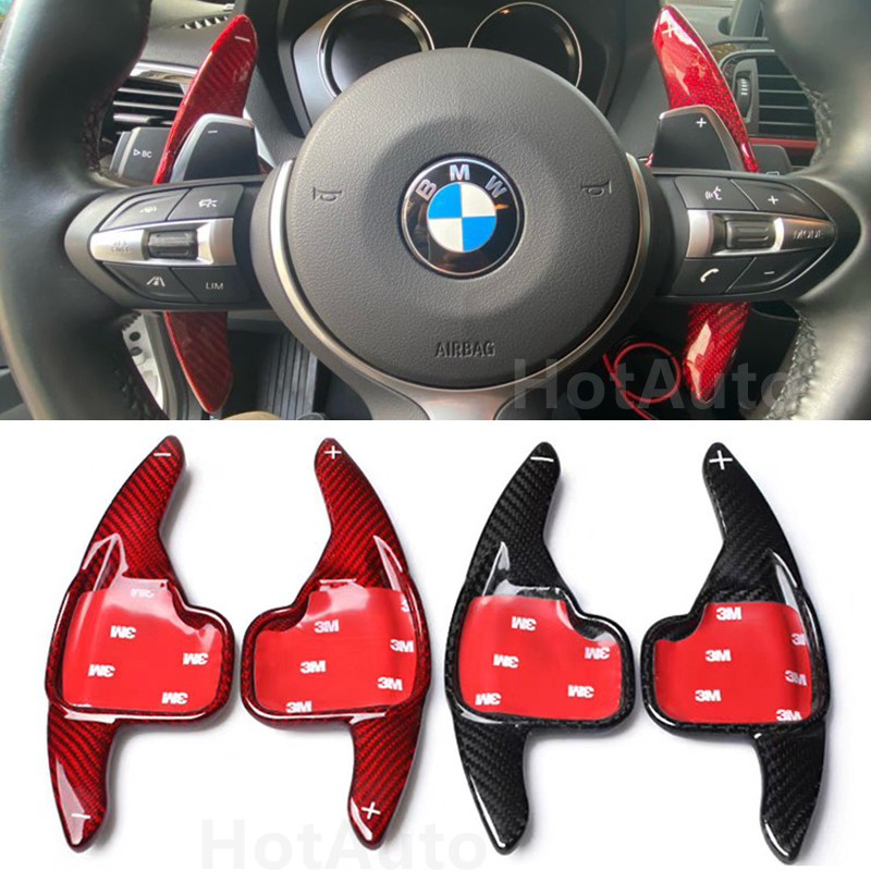 Red OP Steering wheel paddle shifter extensions for BMW 1 2 3 4 5 6 7 series X1 X2 X3 X4 X5 X6 I8 