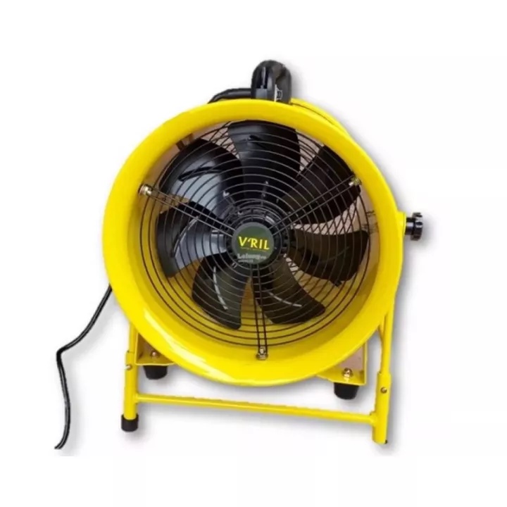 V'RIL Portable Ventilator Fan 12 inch with 5 Meter Duct Hose VF12T