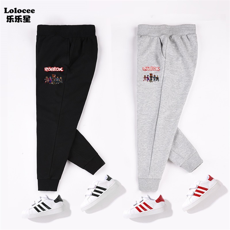 Boys Roblox Thin Cotton Pants Athletic Jogger Pants Youth Running Trousers Grey Shopee Malaysia - pants steve roblox