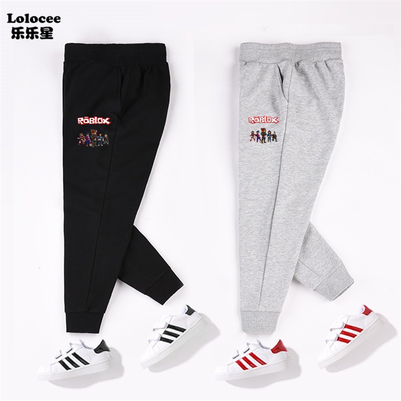 Boys Roblox Thin Cotton Pants Athletic Jogger Pants Youth Running Trousers Grey Shopee Malaysia - roblox steve pants