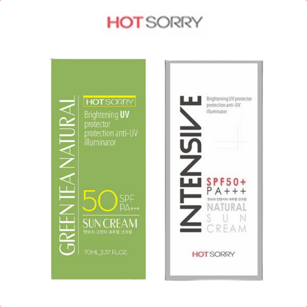 ❤Stock Clearance❤ Hot Sorry Intensive Natural/ Green Tea Natural Sun Cream SPF50+/ PA+++ 70ml [ ALIZTERRIBEAUTY ]