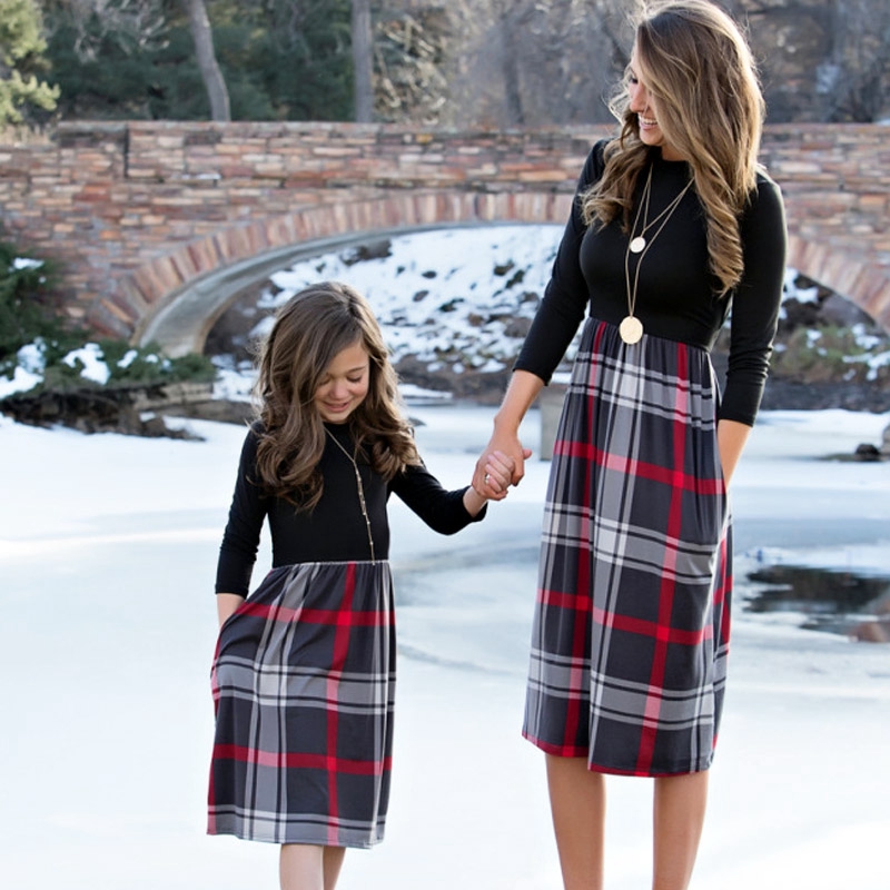 plaid family outfits