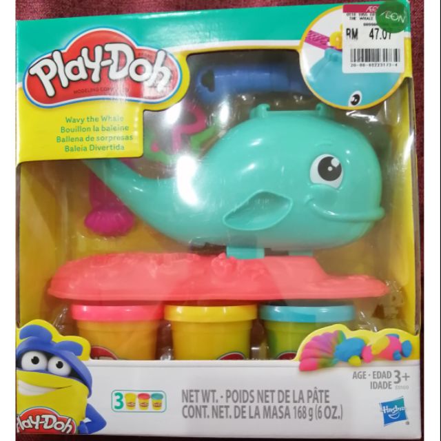 play doh whale