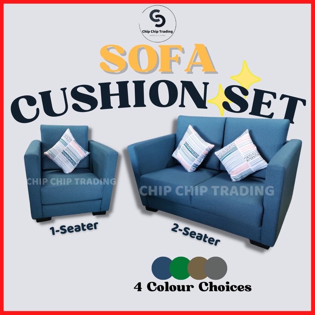 Sofa Cushion Set 2 Seater Murah Fabric Sofa Modern Sofa Removable Sofa