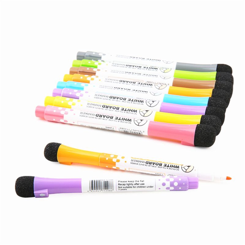 Dry Erase Markers 8 Pack Low Odor White Board Markers with Erasers for ...