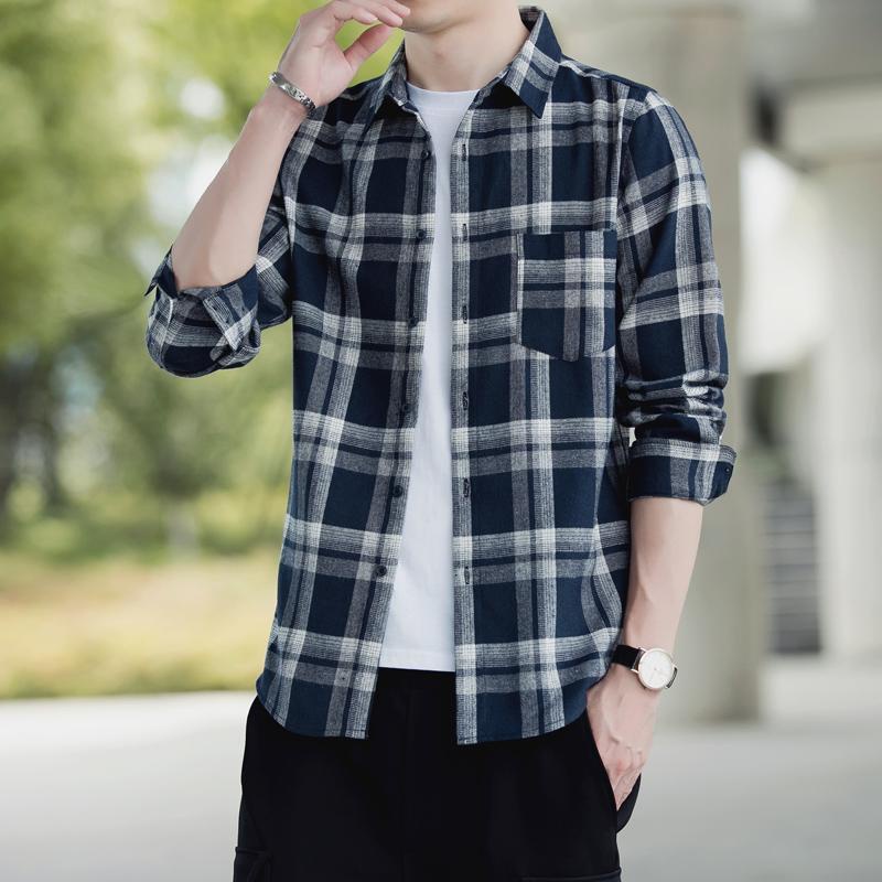 checkered shirts mens M-3XL Kemeja Lelaki long Sleeve Shirt Men Casual Shirt  Men Shirts Men Clothing-8703 | Shopee Malaysia
