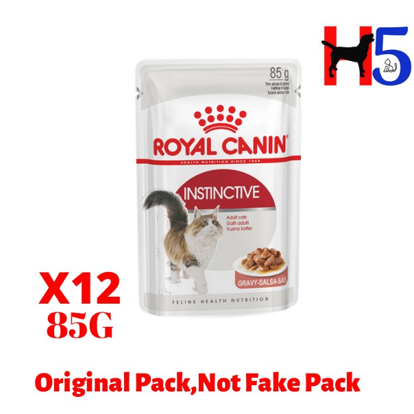 Royal Canin Instinctive Gravy Pouch 85g X12 Makanan Kucing Basah