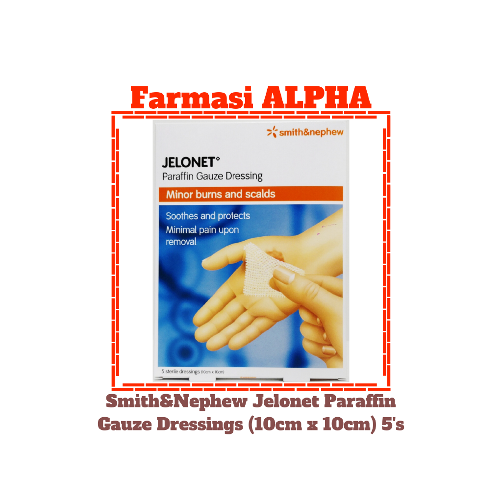 Smith&Nephew Paraffin Gauze Dressing (10cm x 10cm) 5's Shopee