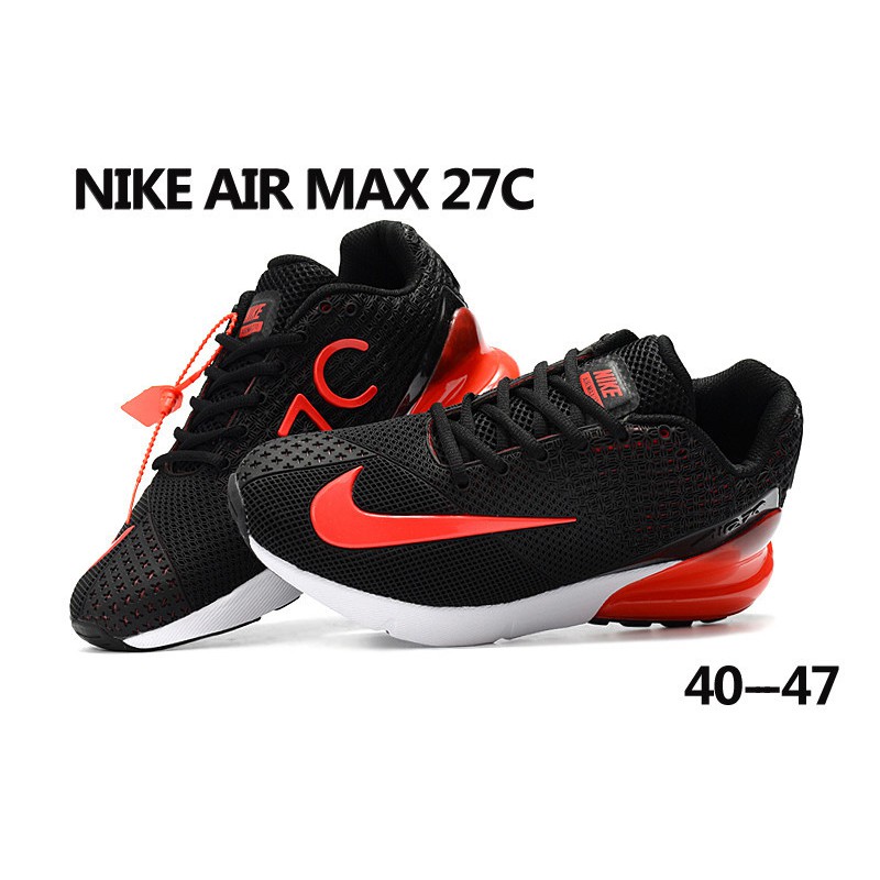 nike air max 27c black and red