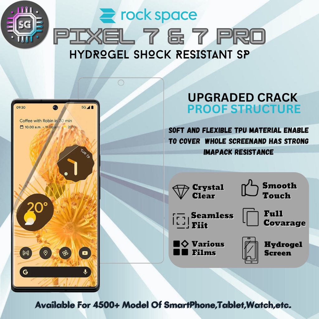 Google Pixel 7 & 7 Pro Rock Space Hydrogel Shock Resistant Screen