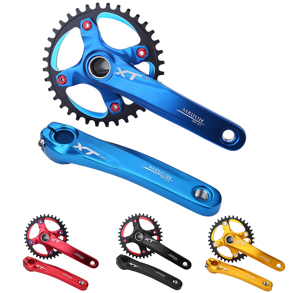 Mountain Bike Arm Crank Set Aluminum Bike Crank Arm Set 170 mm 104 BCD ...