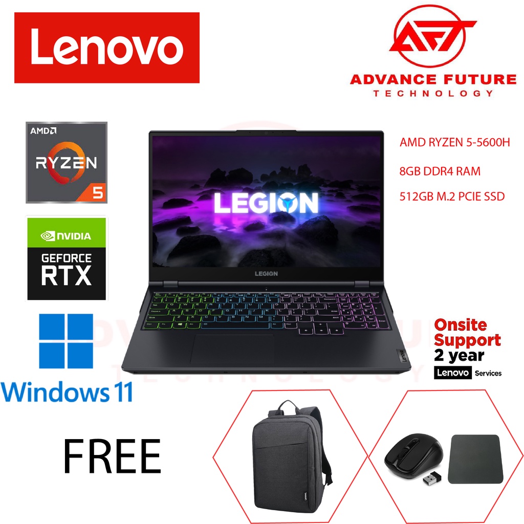 Lenovo Legion 5 15ACH6H 82JU00MKMJ 15.6'' WQHD 165Hz Gaming Laptop ...