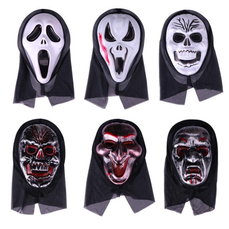 Halloween Ghost Face Scream Movie Horror Mask/ Day of The Dead Killer Cosplay Adult Costume Accessories Props