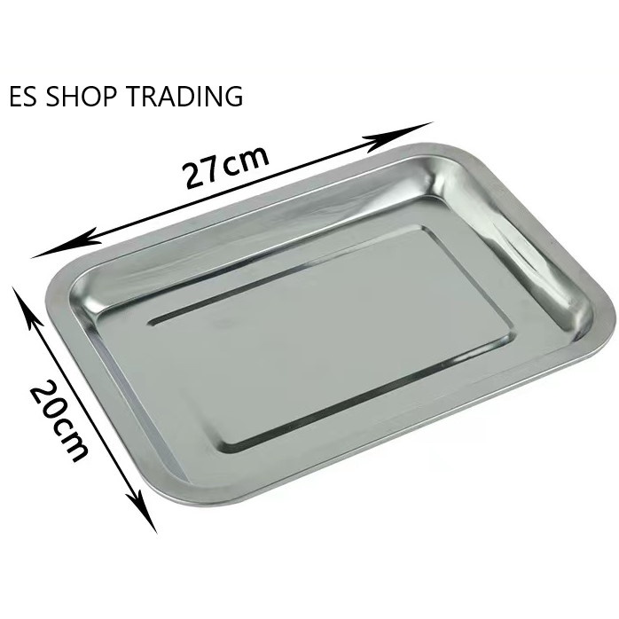 BBQ Skewer Prepare Rack Plate Stainless Steel / Stainless Steel Flat