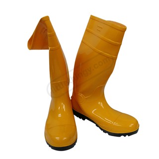 Yellow Rain Rubber Boots OPRO Safety Shoes Boot With Steel Toe Caps ...