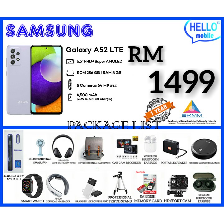 Samsung galaxy a52 price in malaysia